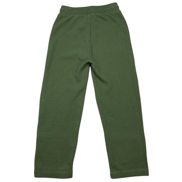 Madewell MWL Textured Waffle Straight Sweatpants XS Faded Palm Green High Rise - Picture 2 of 12